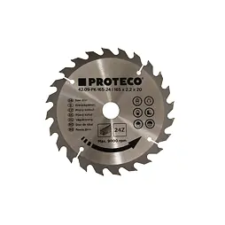 PROTECO pilový kotouč 165mm*2.2mm*20/16mm 24 WZ HM 42.09-PK165-24