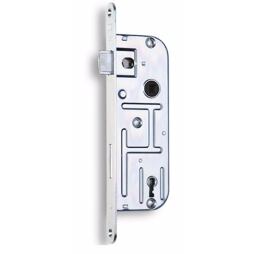 HOBES zámek zadlabací 02-03 - 90/60 P-L bílý Zn dozický 2 klíče 498241