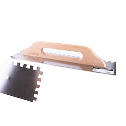 MasiPro hladítko zubaté nerezové 480*130mm, zub 12mm 101429