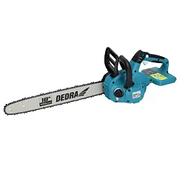 DEDRA aku řetězová pila 2*18V, 450mm, řetěz 3/8" 62z, bez baterie, DED7184VA