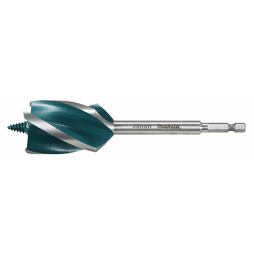 MAKITA E-26727 vrták do dřeva 38*165mm, čtyřbřitý, stopka šestihran 1/4" i pro rázové utahováky