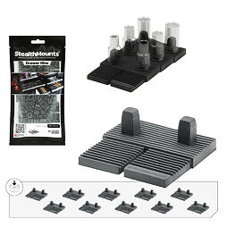 StealthMounts držák nástrčných klíčů 1/4" TPE, balení 10 kusů, do zásuvek