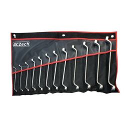 4CZech sada očkových vyhnutých klíčů 6-32mm, 12 dílů, DIN 838, vinylové pouzdro 4CZ-838-512