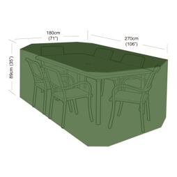 plachta krycí na obdélníkový stůl a 6 židlí, 270*180*89cm PE 90g/m 791841