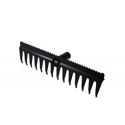 hrábě plastové 14 zubů se zarovnávací lištou 45070