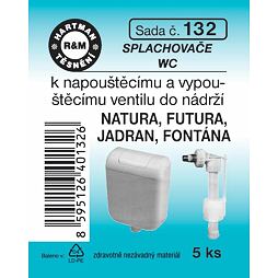 HARTMAN těsnění k napouštěcímu ventilu WC NATURA, sada č. 132