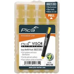 PICA tuhy náhradné pre pica visor permanent - 4ks v balenie - žlté 991/44