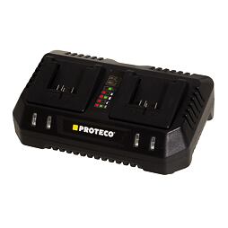 PROTECO nabíječka systémová 20V, 4A, pro dva akumulátory, 51.99-NAB-20-DUAL
