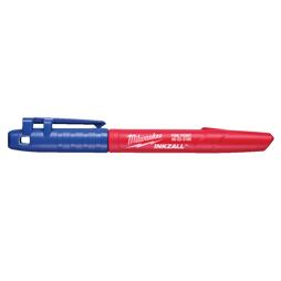 MILWAUKEE 4932492126 popisovač INKZALL s jemným hrotom 1mm, modrý (betón, drevo, OSB, kov)