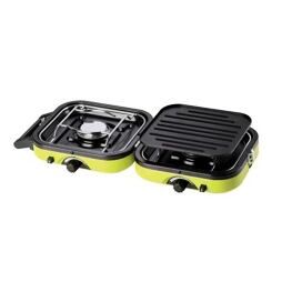 MEVA KP22003 vařič kartušový DUAL COMPACT, dva hořáky, možnost složení, kartuše KP02006 nebo KP02007