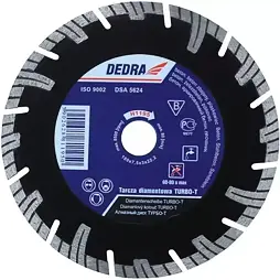 DEDRA diamantový kotúč segmentový turbo 250mm*25,4mm H1198E