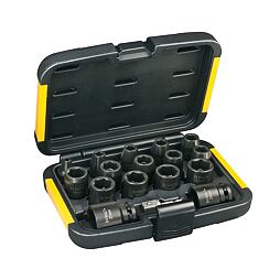 DeWalt DT7506 súprava hlavíc 17-dielna, 1/2" pre rázové uťahováky 6-27mm