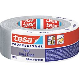 TESA páska textilní opravná 50mm*50m, stříbrná, 74613