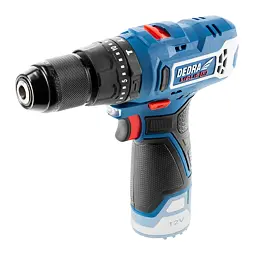 DEDRA aku příklepová vrtačka 12V, 32Nm, 0-400/1300 ot./min., bez baterie, DED7331
