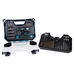 MAKITA E-22604 sada bitů, vrtáků a příslušenství 104ks, PH kufr (old=D-31778)