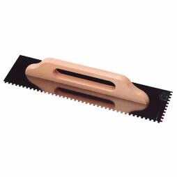 hladítko 500*130mm, zuby 6mm, NEREZ, 463019