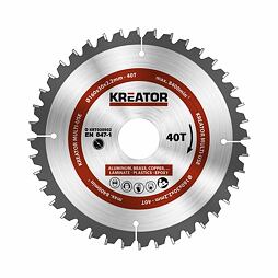 KREATOR pílový kotúč univerzálny, Al, Cu, PH, drevo, 160*30mm, 40z, redukčné krúžky, KRT020502