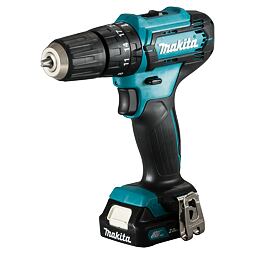 MAKITA HP333DSAE aku příklepový šroubovák 12V/2*2Ah CXT, 30Nm, 450-1700 ot./min