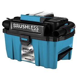 DEDRA vysavač aku 18V, 10l, bezuhlíkový motor, 18V bez baterie, SAS+ALL DED7174