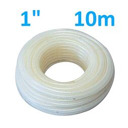 VALMON hadice 1123 1" (25/32mm) opletená čirá, balení 10m