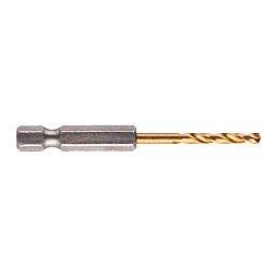 MILWAUKEE 48894763 vrták 3mm, šestihranná stopka, balení 2ks, HSS-G Tin, SHE Impact Duty