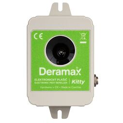 DERAMAX Kitty ultrazvukový plašič (odpudzovač) mačiek, psov a divej zveri, napájanie zo siete