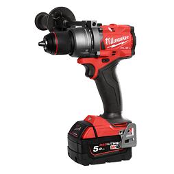 MILWAUKEE M18 FPD3-502X bezuhlíková aku vrtačka příklepová 18V/2*5Ah, 158Nm, 0-500/2100 ot./min.