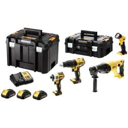 DeWalt DCK440L3T aku sada DCD778+DCF787+DCH133+DCL040, 18V/3*3Ah, 2*kufr TSTAK