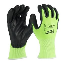 MILWAUKEE 4932479919 rukavice manipulační reflexní Hi-Vis, vel.10/XL, ochrana "A", bezešvé