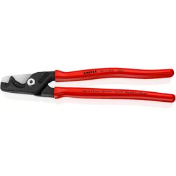 KNIPEX nůžky na kabely StepCut XL 225mm, tenké i velmi tvrdé kabely, 2 řezné plochy 9511225