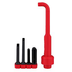 MILWAUKEE 4932498021 AT-12 pravoúhlý čistící nástroj 4v1 AIR TIP, kompatibilita s prům.vysavači