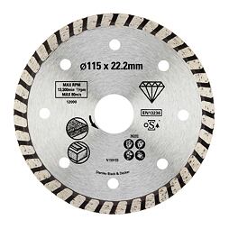 STANLEY STA38202 diamantový řezný kotouč 115*22,2mm turbo segment