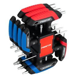 FESTA imbus + TORX klíče s T-rukojetí (imbus 2-10mm, TORX 10-45), PH držák, 18501