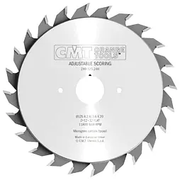 CMT Předřezový kotouč dvoudílný - D120*2,8-3,6 d20 Z12+12 HW, C28912024H