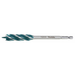 MAKITA E-26652 vrták do dřeva 16*165mm, čtyřbřitý, stopka šestihran 1/4"  i pro rázové utahováky