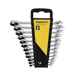 STANLEY STMT82847-0 sada ráčnových očkoplochých klíčů 12-dílná, 8-19mm, PH držák
