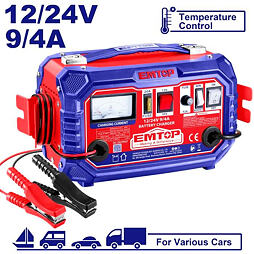 EMTOP EFCR16011 nabíječka autobaterií 12/24V, 28-180Ah, BOOST