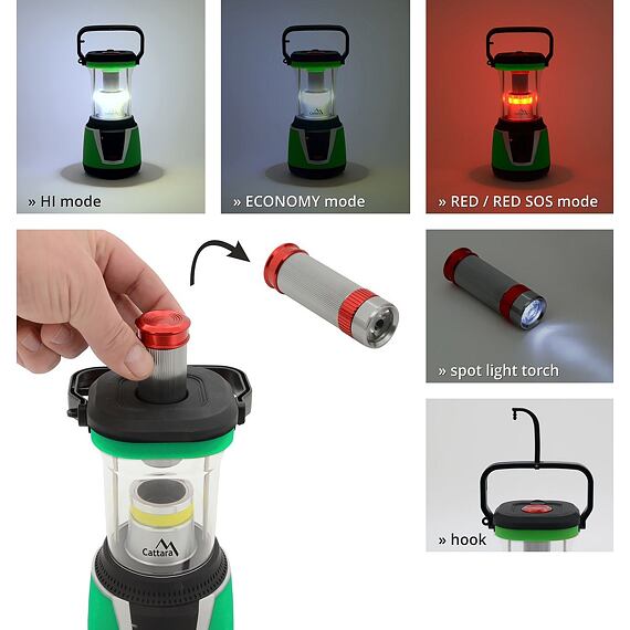 CATTARA svítilna LED CAMPING 300lm dálkové ovládání IP54 13150
