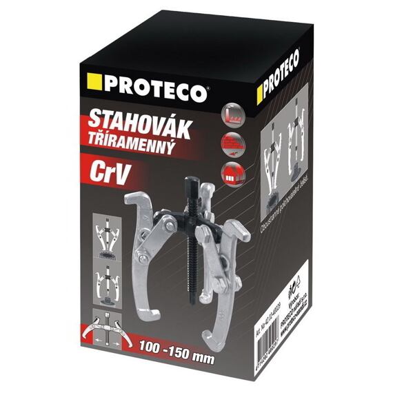 PROTECO stahovák 3-ramenný 100-150mm 42.02-40029