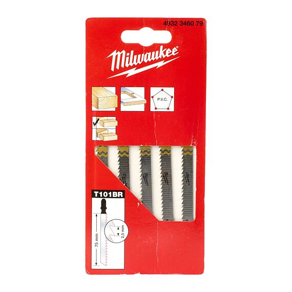 MILWAUKEE 4932346079 pílky do priamočiarky, lamino, 75mm, 5ks T101BR