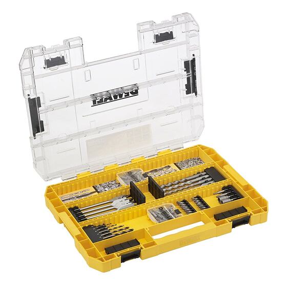 DeWalt DT70763 sada bitů a vrtáků do železa + SDS+, PH+PZ+TORX, 85-dílná