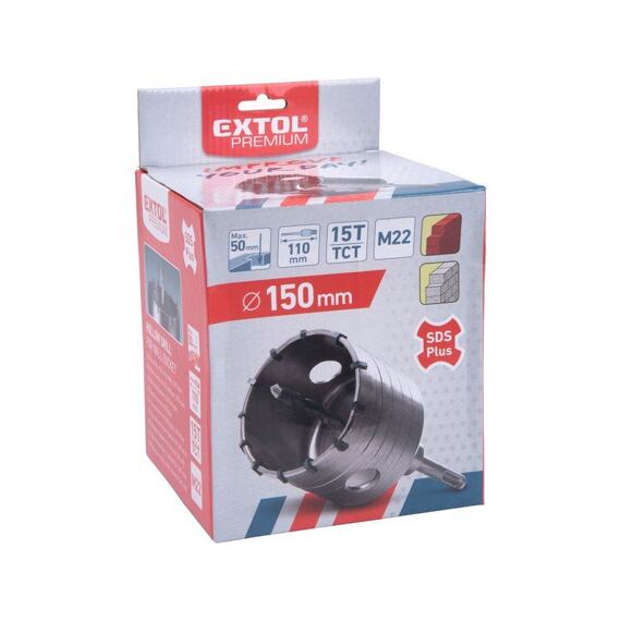 EXTOL Premium vrták SDS+ korunkový 150mm 8801972
