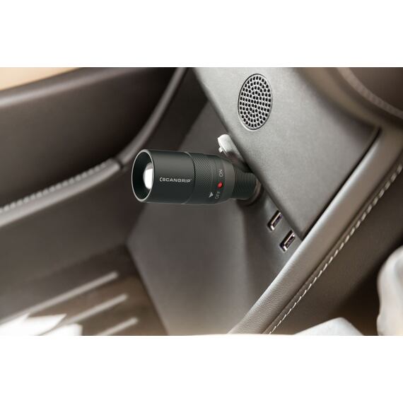 SCANGRIP Flash 12V, kapesní nabíjecí svítilna 12-24V, 130lm, nabíjení v autozásuvce, 5124