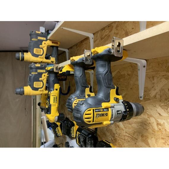StealthMounts držiak na uloženie aku strojov DeWalt XR 18V i FLEXVOLT 60V, žltý, 1ks