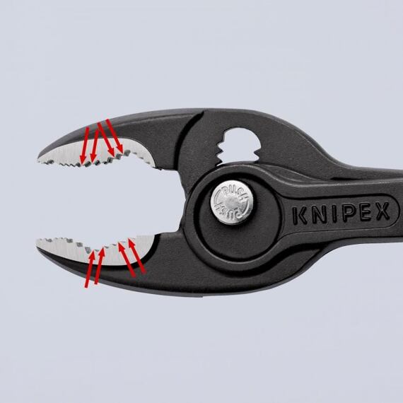 KNIPEX kleště s posuvným kloubem TwinGrip 200mm, čelní a boční úchop, 3-složková rukojeť 8202200