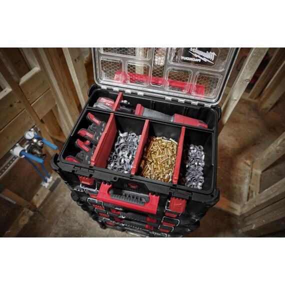 MILWAUKEE 4932478625 organizer PACKOUT DEEP, 507*386*170mm, nosnost 22kg, IP65