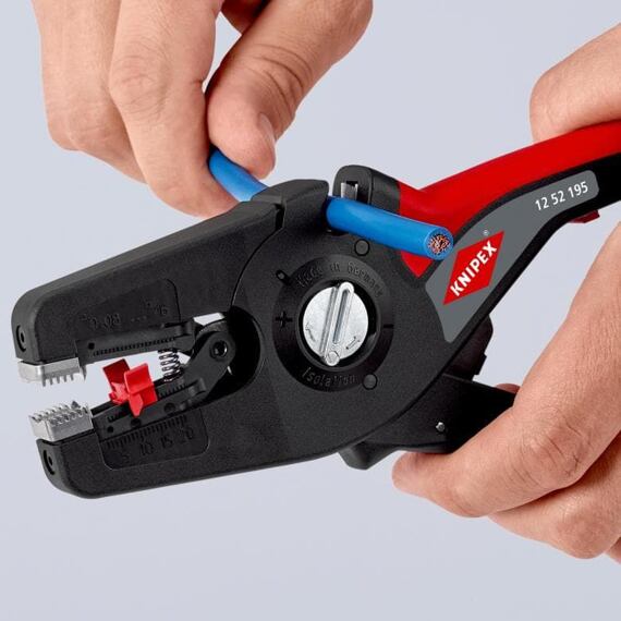 KNIPEX kleště odizolovací automat PreciStrip 16, pro průřez 0,08 - 16mm2, parabolická čepel 1252195