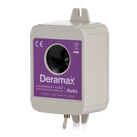 DERAMAX Auto ultrazvukový plašič (odpudzovač) kún a hlodavcov do auta 0210