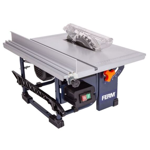 FERM stolní pila 230V, 800W, výška řezu 43mm, kotouč 200*2,4*16mm, naklopení 45°, TSM1036