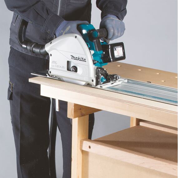MAKITA DSP601ZU aku ponorná pila 165mm, 2*18V, AWS, technologie ADT, bez baterie
